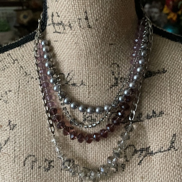 Loft Layered Beaded Necklace - Picture 2 of 5